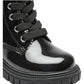 STIVALETTO LUCIDO BRILLANTINATO NERO CONGUITOS