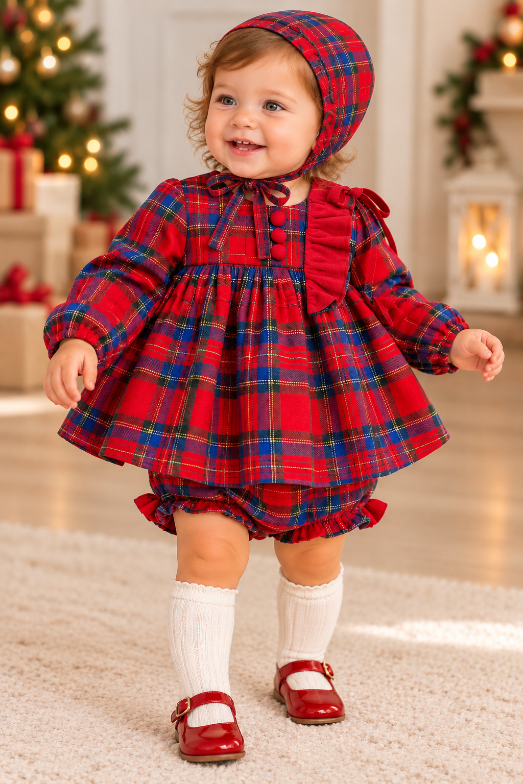 Pagliaccetto Tartan BOTTONCINI E ROUGE DEL SUR