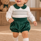 Completo VERDE PUNTO SMOCK VALENTINA BEBÈS