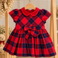 Abito ROSSO TARTAN MINIBANDA