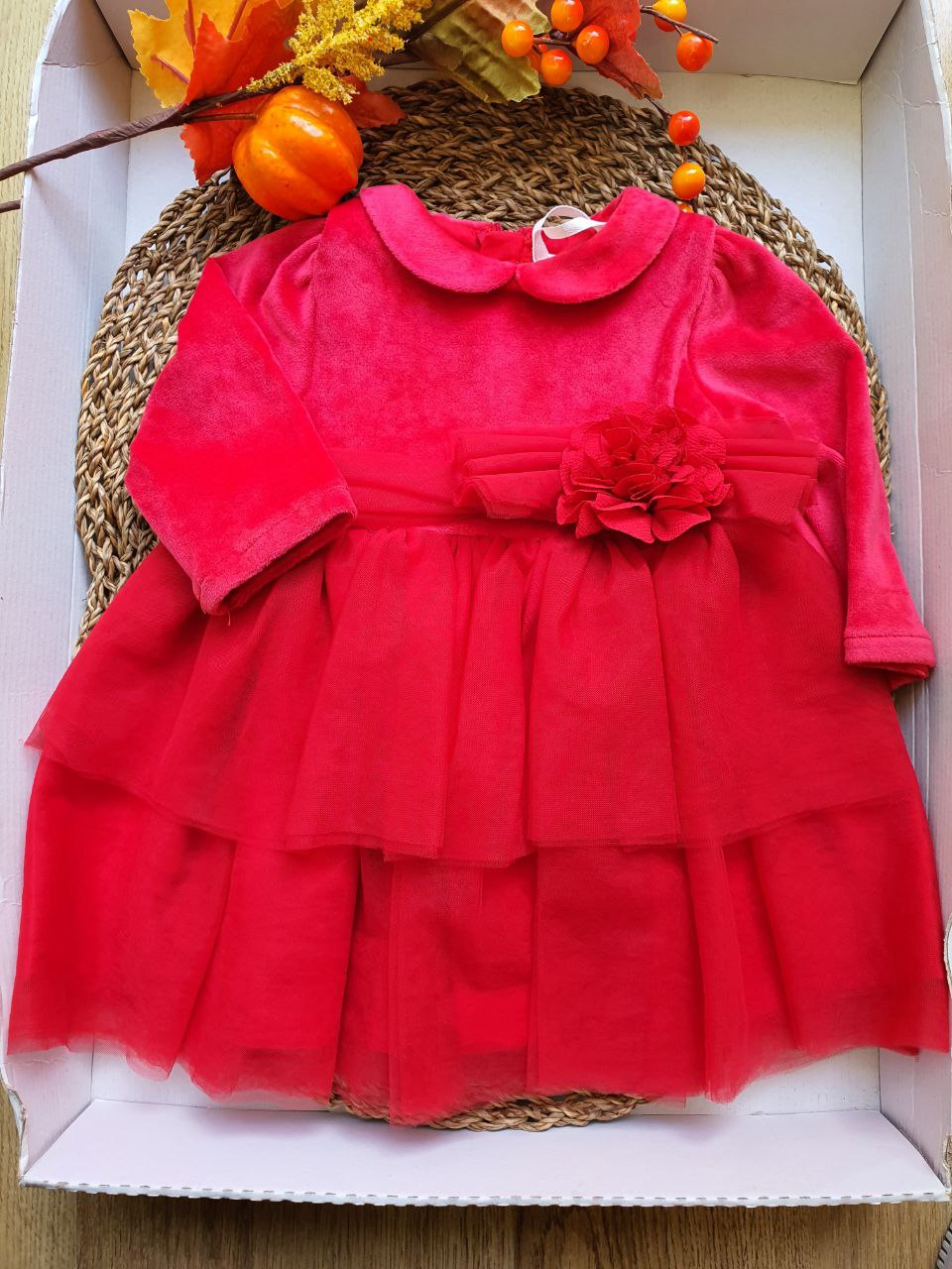 ABITO IN TULLE ROSSO MINIBANDA