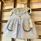 ABITINO SCACCHI AZZURRO VALENTINA BEBES