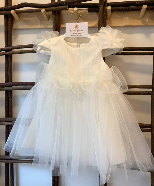 ABITO DAMINA TULLE BIANCO