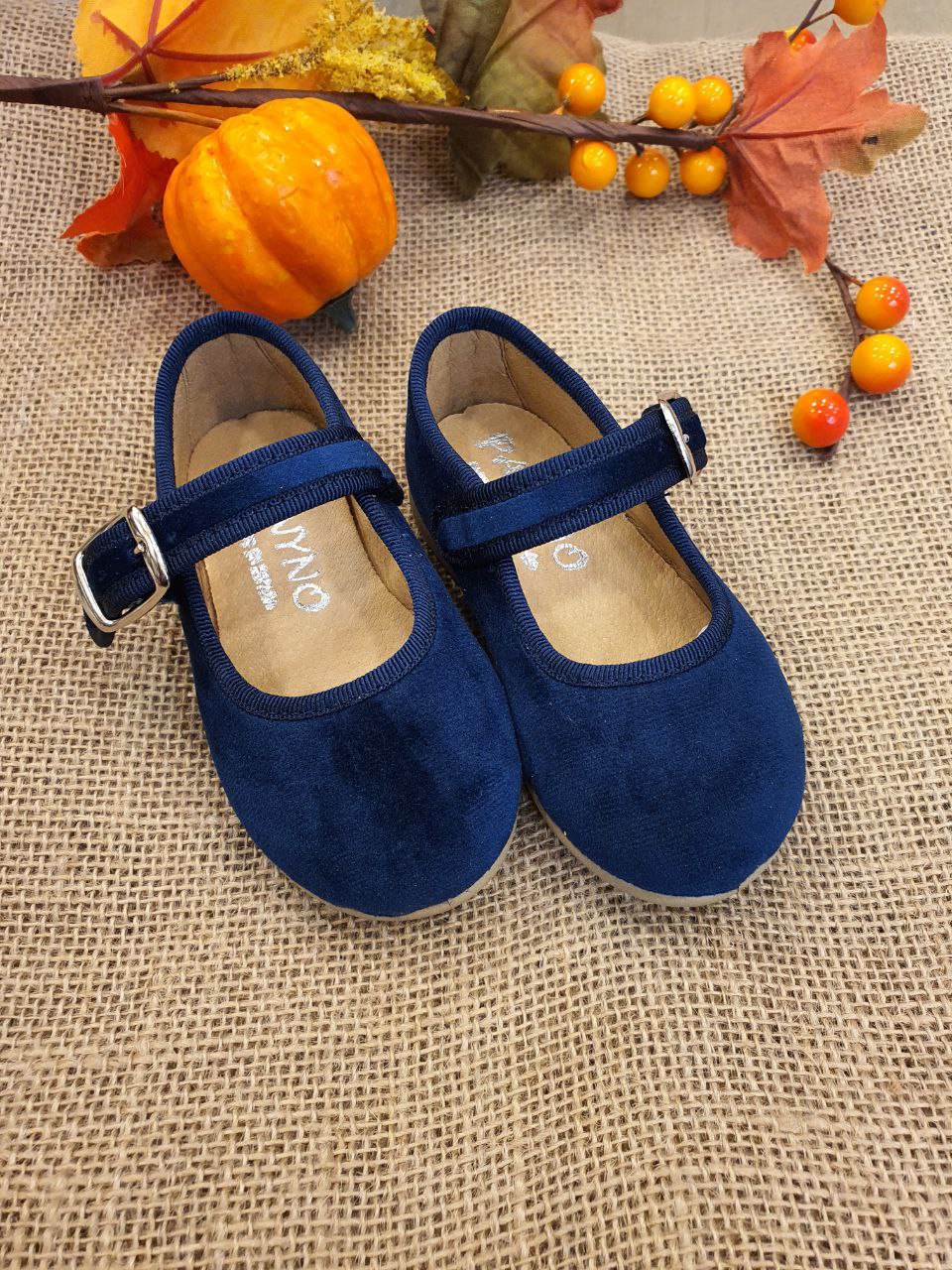 BAMBOLINA IN CAMOSCIO BLU NAVY PANYNO