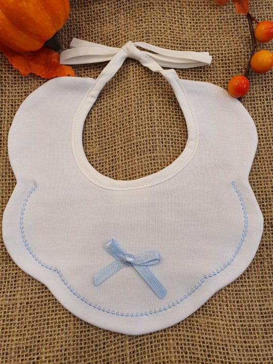 BAVETTA CON FIOCCO IN RASO AZZURRO PAPPA&LATTE