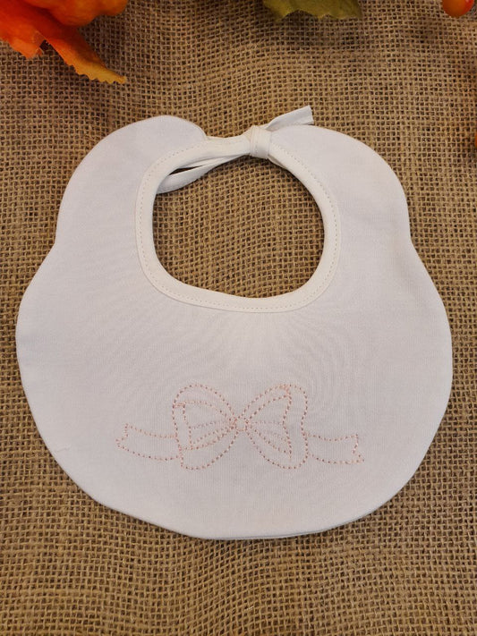 BAVETTA CON FIOCCO RICAMATO ROSA PAPPA&LATTE