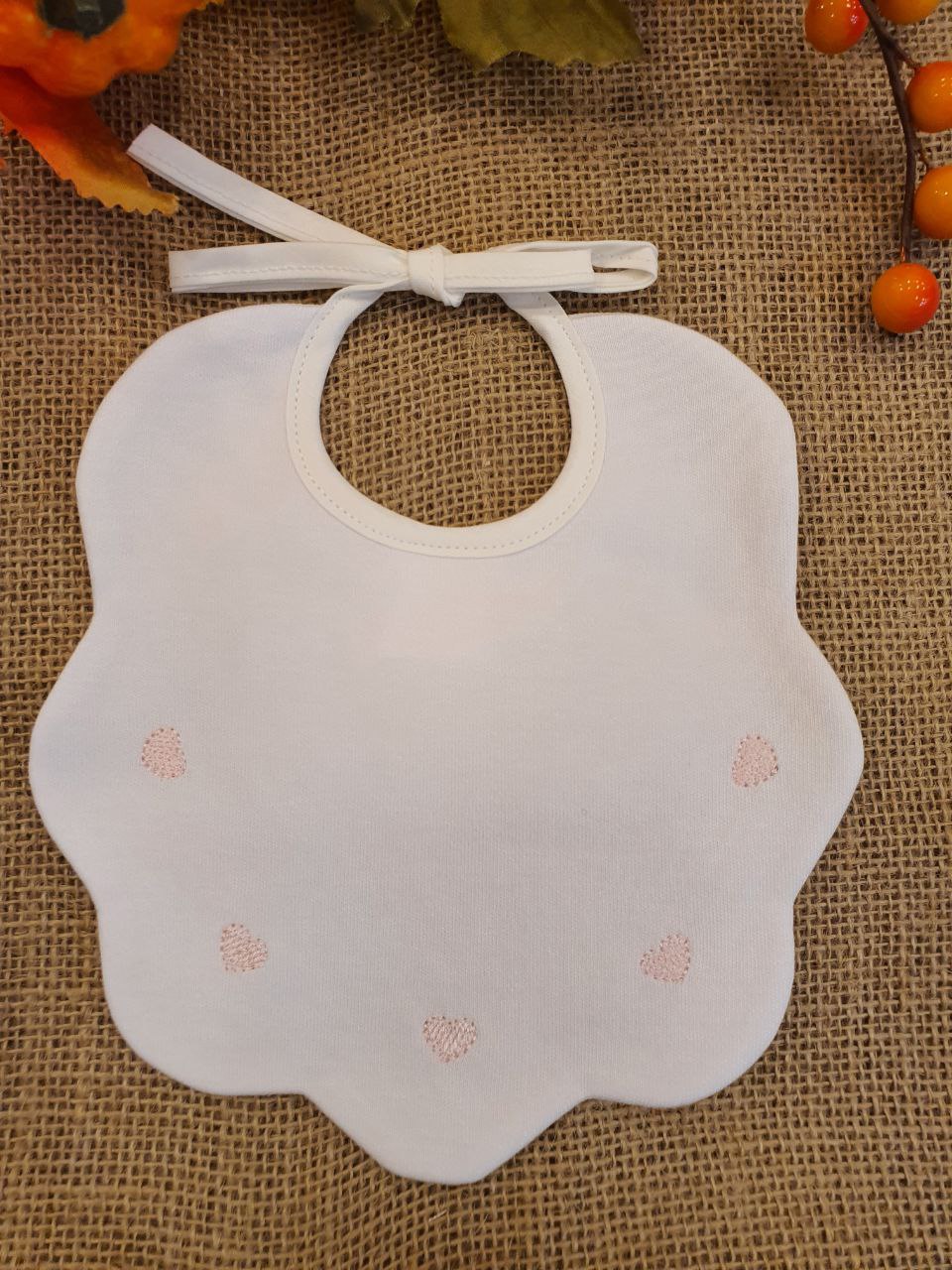 BAVETTA CON CUORI ROSA PAPPA&LATTE