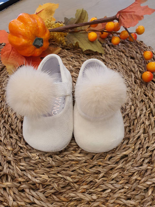 BAMBOLINA IN CAMOSCIO CON PON PON PANNA PANYNO