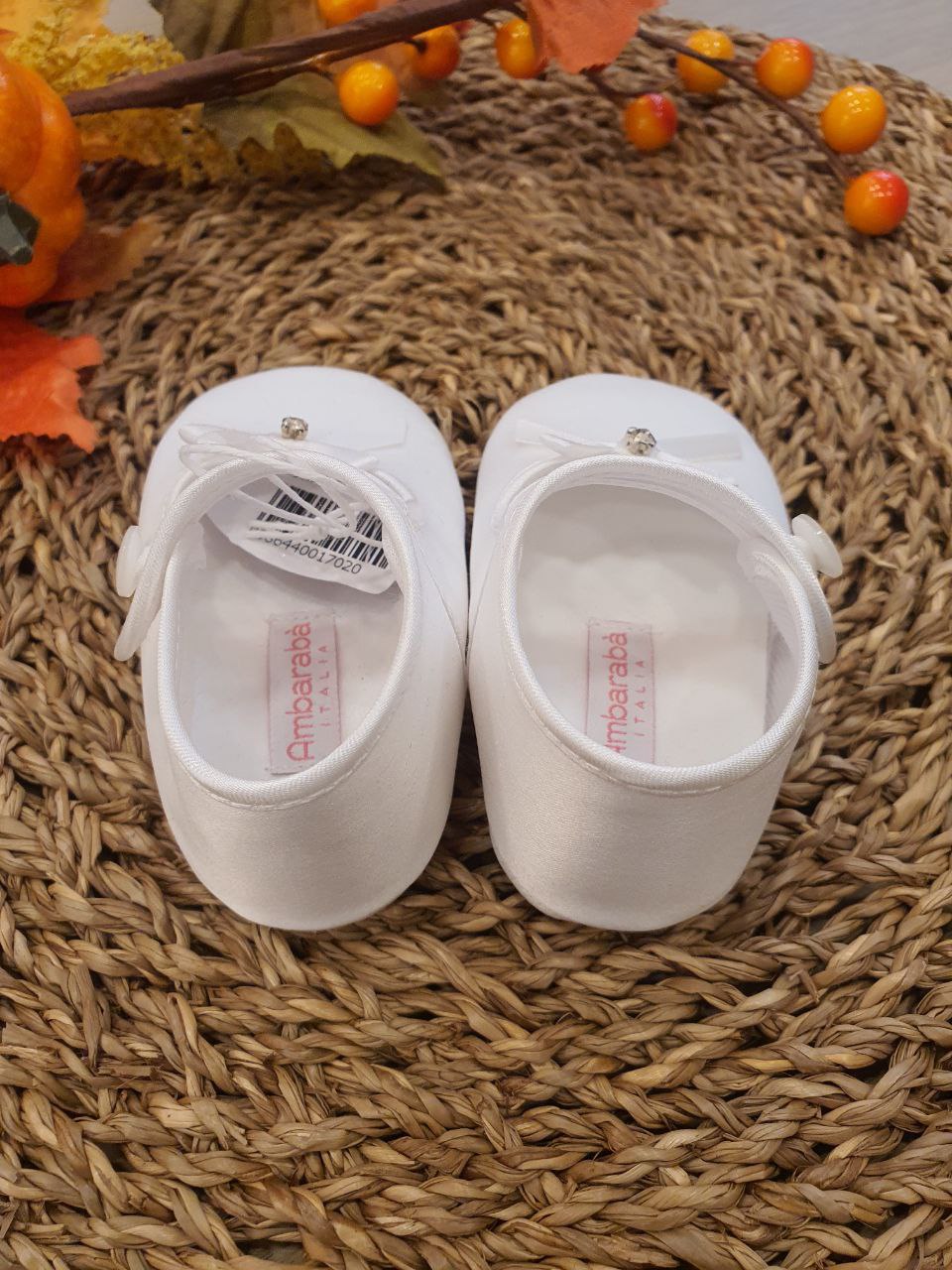 BAMBOLINA BIANCA CON PUNTO LUCE AMBARABA'