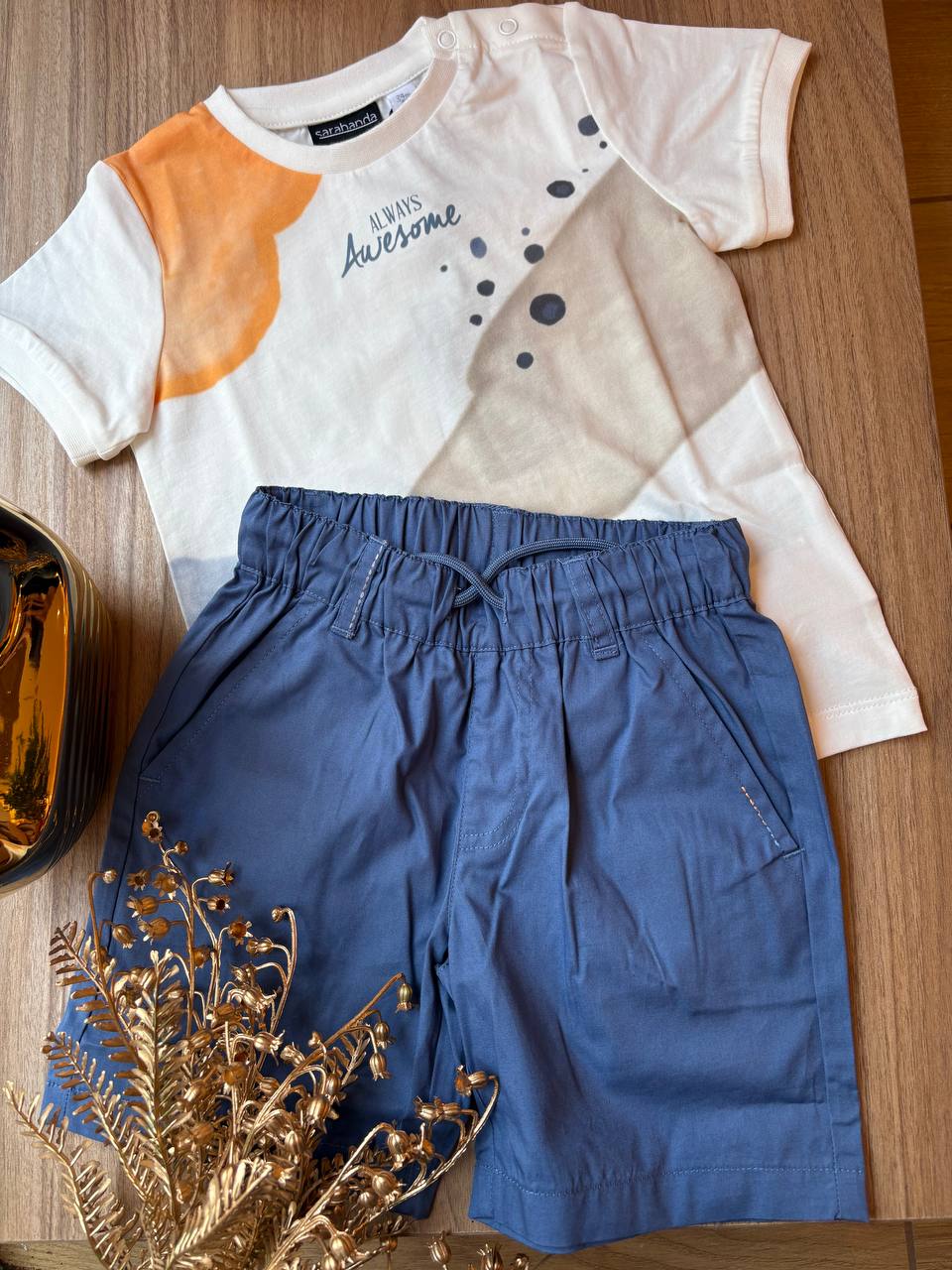 COMPLETO T-SHIRT E SHORTS SARABANDA