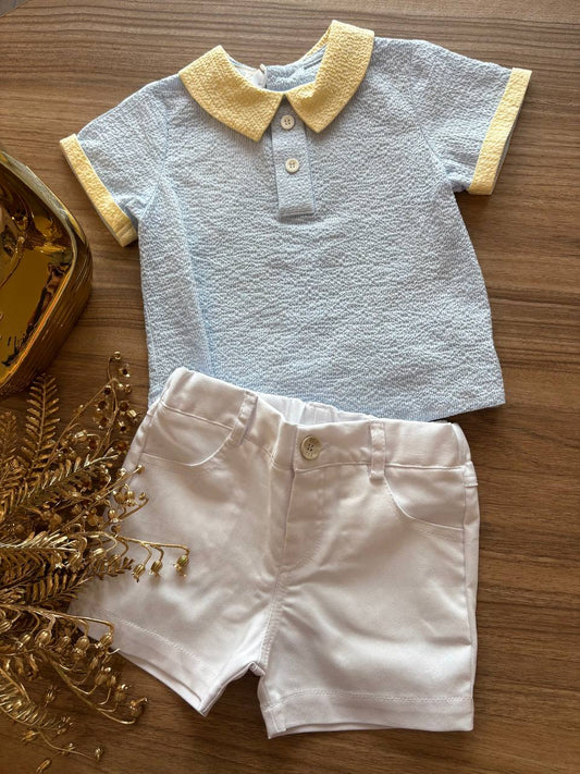 COMPLETO CIELO E GIALLO PAZ RODRIGUEZ