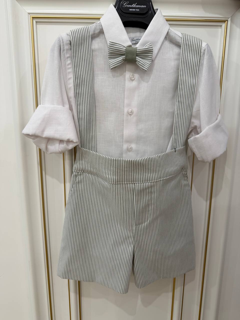 SALOPETTE A RIGHE VERDE GENTLEMAN