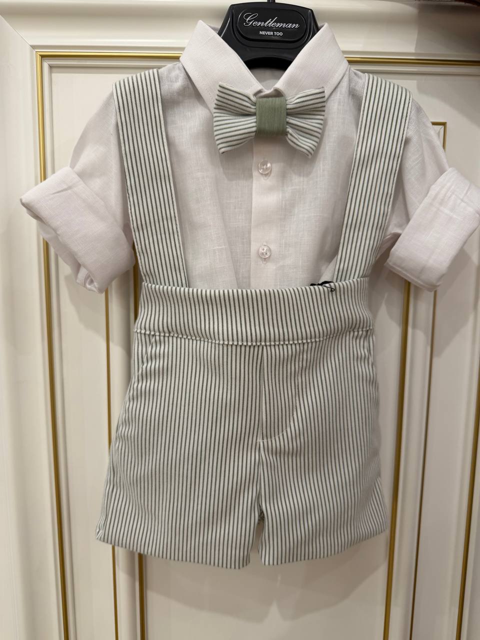 SALOPETTE A RIGHE VERDE GENTLEMAN