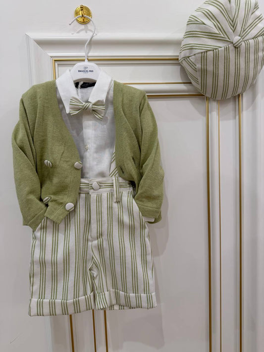 ABITO CERIMONIA BIANCO E VERDE EMANUEL PRIS