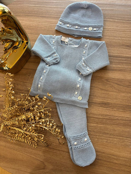 TUTINA SPEZZATA CON CAPPELLINO AZZURRO PAZ RODRIGUEZ