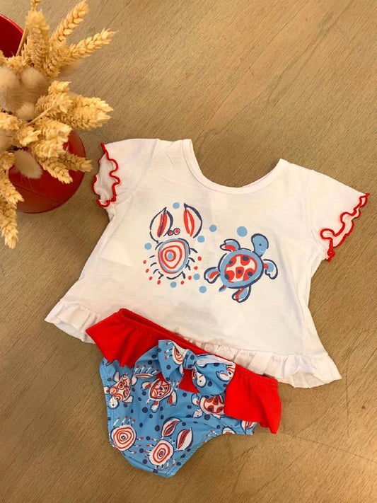 T-SHIRT E COSTUME GRANCHIO  E TARTARUGA CALAMARO