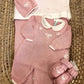 COORDINATO NASCITA BEBE' DI ALMY NIDO D'AMORE ROSA