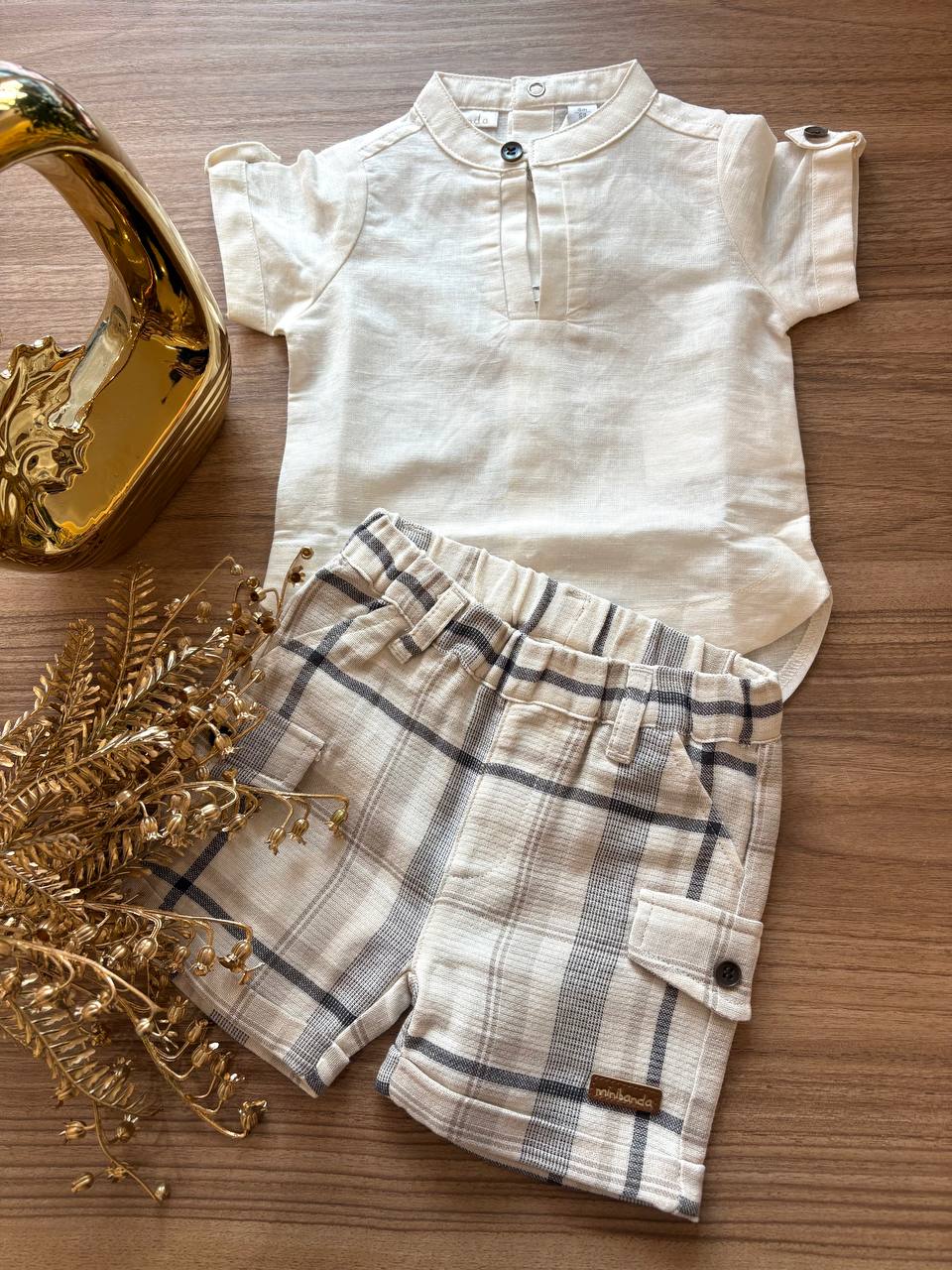 COMPLETO IN LINO MINIBANDA