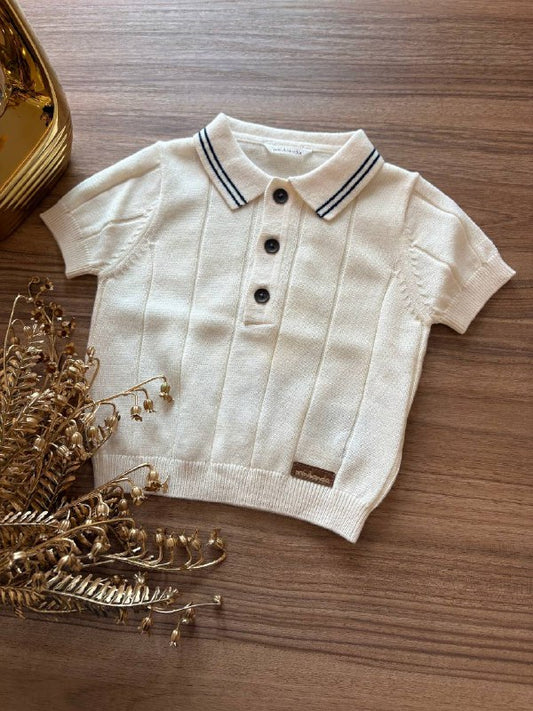 POLO CREMA MINIBANDA