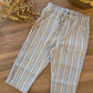 PANTALONE MISTO LINO A RIGHE MARRONCINO JO MILANO