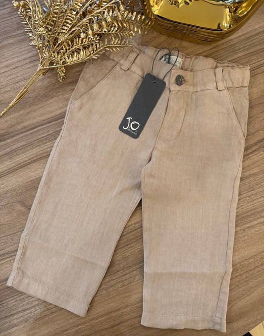 PANTALONE IN LINO MARRONCINO JO MILANO