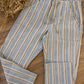 PANTALONE MISTO LINO A RIGHE MARRONCINO JO MILANO