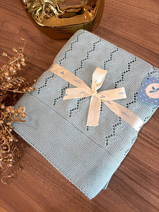 SCIALLE IN FILO VERDE ACQUA SARDON