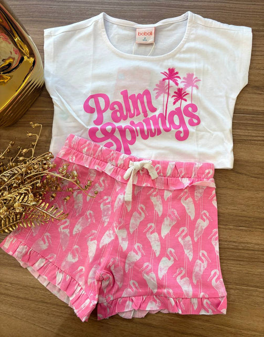 COMPLETO PALM SPRINGS FUCSIA FLUO BOBOLI
