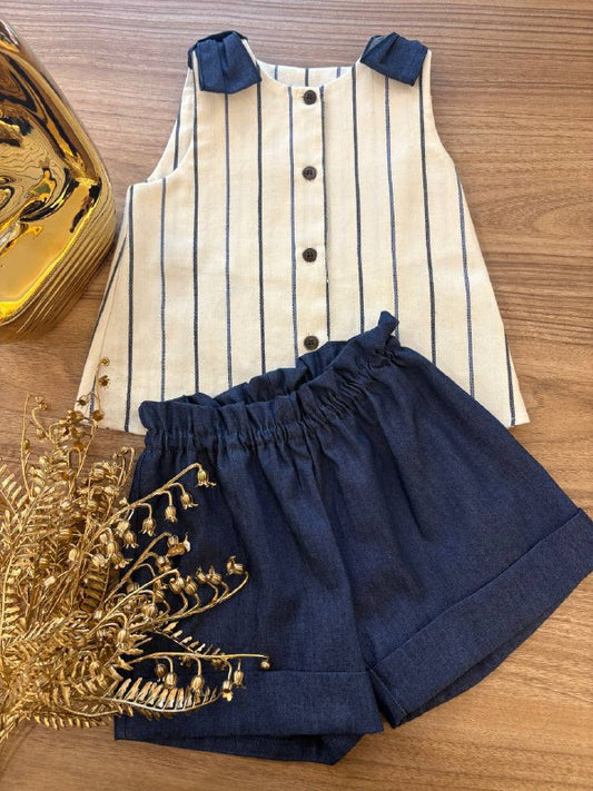 COMPLETO A RIGHE DENIM BARCELLINO