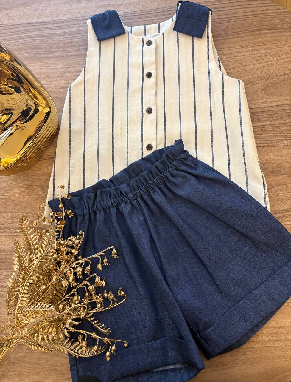 COMPLETO A RIGHE DENIM BARCELLINO