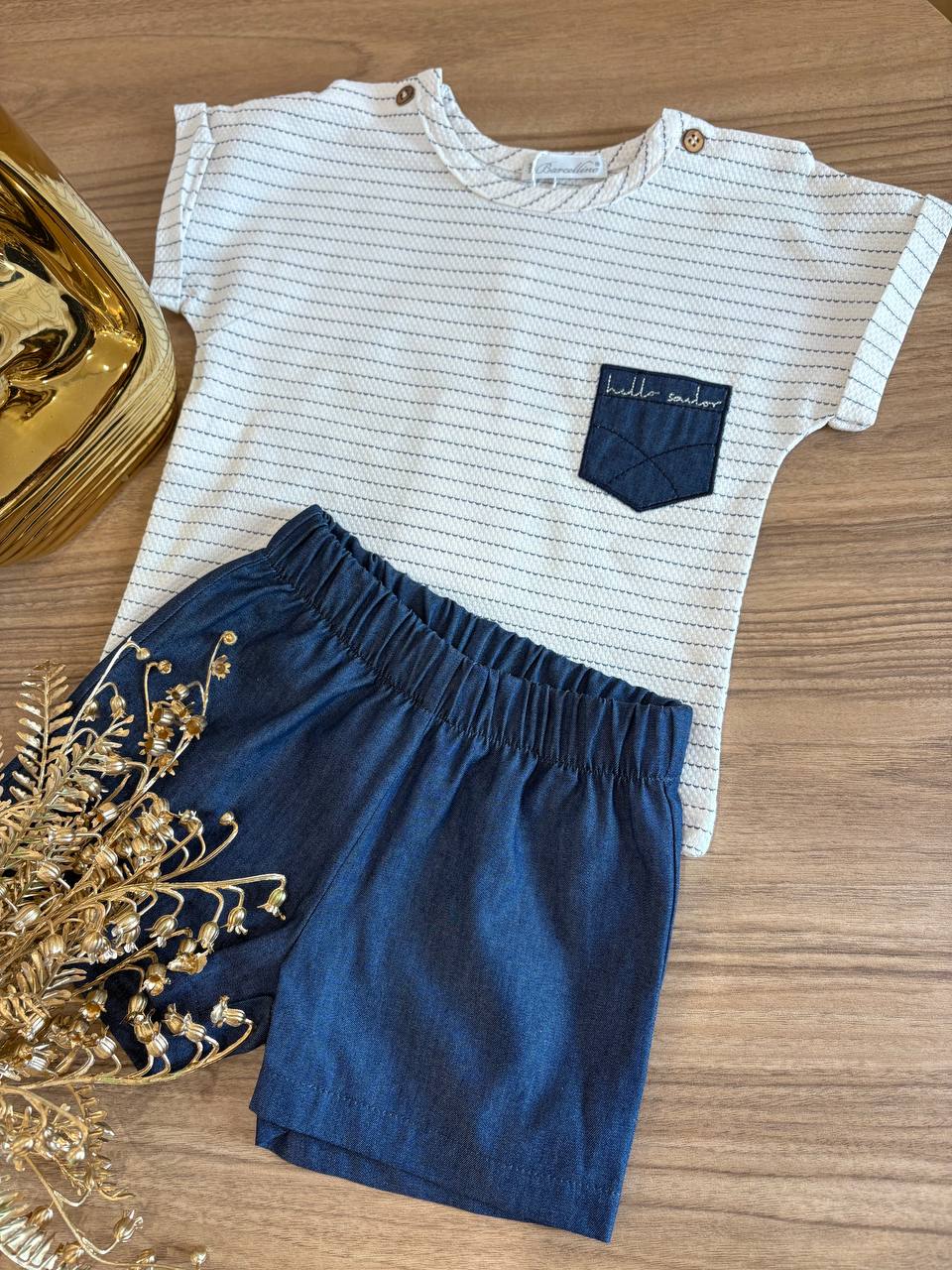 COMPLETO A RIGHE BLU BARCELLINO