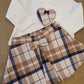 COMPLETO SCOZZESE BLU E BEIGE MINIBANDA