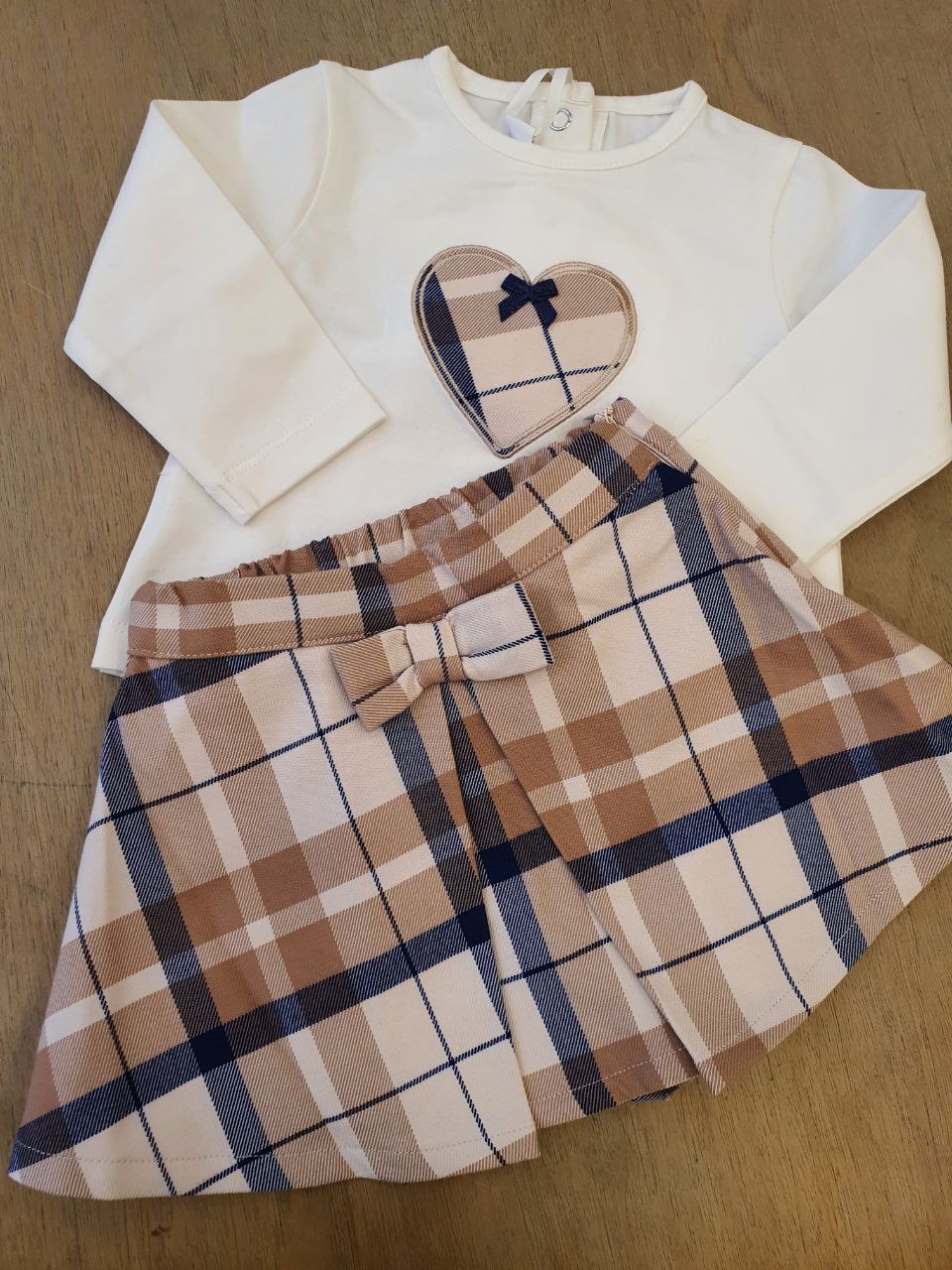COMPLETO SCOZZESE BLU E BEIGE MINIBANDA