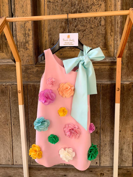 VESTITO PEONIE ROSA PETIT POSH lo
