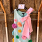 VESTITO PEONIE VERDE ACQUA PETIT POSH