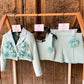 SHORTS PEONIE VERDE ACQUA PETIT POSH