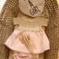 VESTITINO BEIGE-ROSA IN FILO PAZ RODRIGUEZ