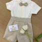 ABITO CERIMONIA BEIGE