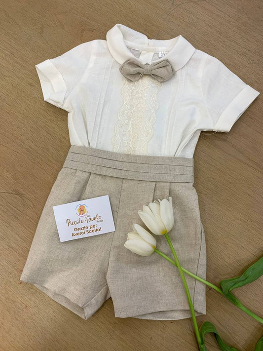 ABITO CERIMONIA BEIGE