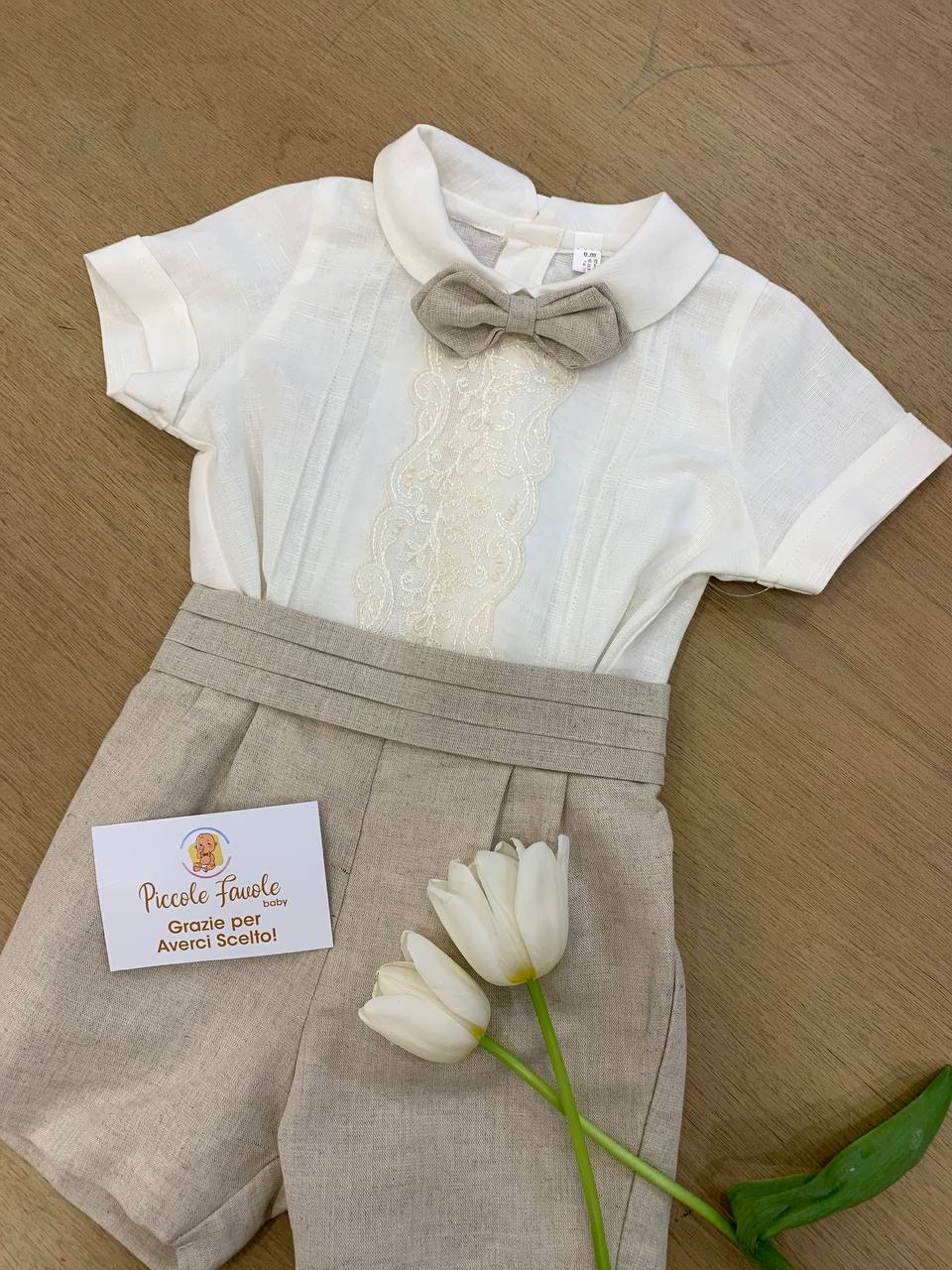 ABITO CERIMONIA BEIGE