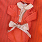 CARDIGAN IN FILO ARANCIONE WEDOBLE