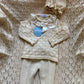 COORDINATO IN FILO BEIGE JULIANA