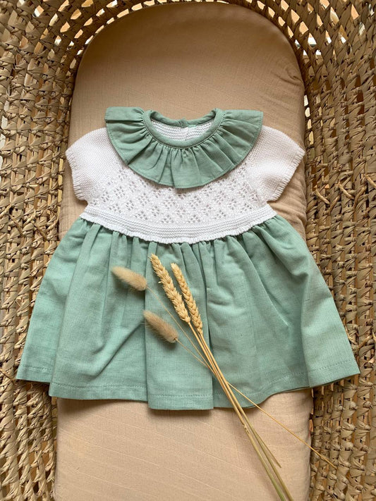 ABITINO IN FILO VERDE BABY FASHION