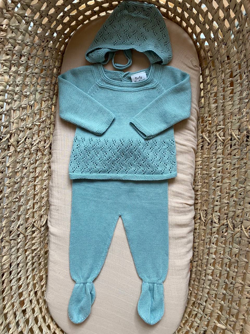 TUTINA SPEZZATA IN FILO VERDE BABY FASHION