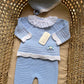 TUTINA SPEZZATA IN FILO AZZURRA VALENTINA BEBES