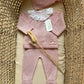 TUTINA SPEZZATA IN FILO ROSA VALENTINA BEBES