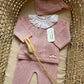 TUTINA SPEZZATA IN FILO ROSA VALENTINA BEBES