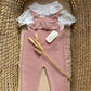 SALOPETTE IN FILO ROSA VALENTINA BEBES