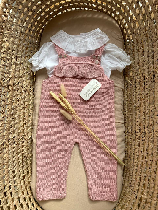 SALOPETTE IN FILO ROSA VALENTINA BEBES