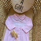 TUTINA ROSA IN COTONE PUNTO SMOCK BABY FASHION